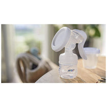 Philips Avent Manual Breast Pump And 120ml Bottle With 0m+ Nipple Kit - White