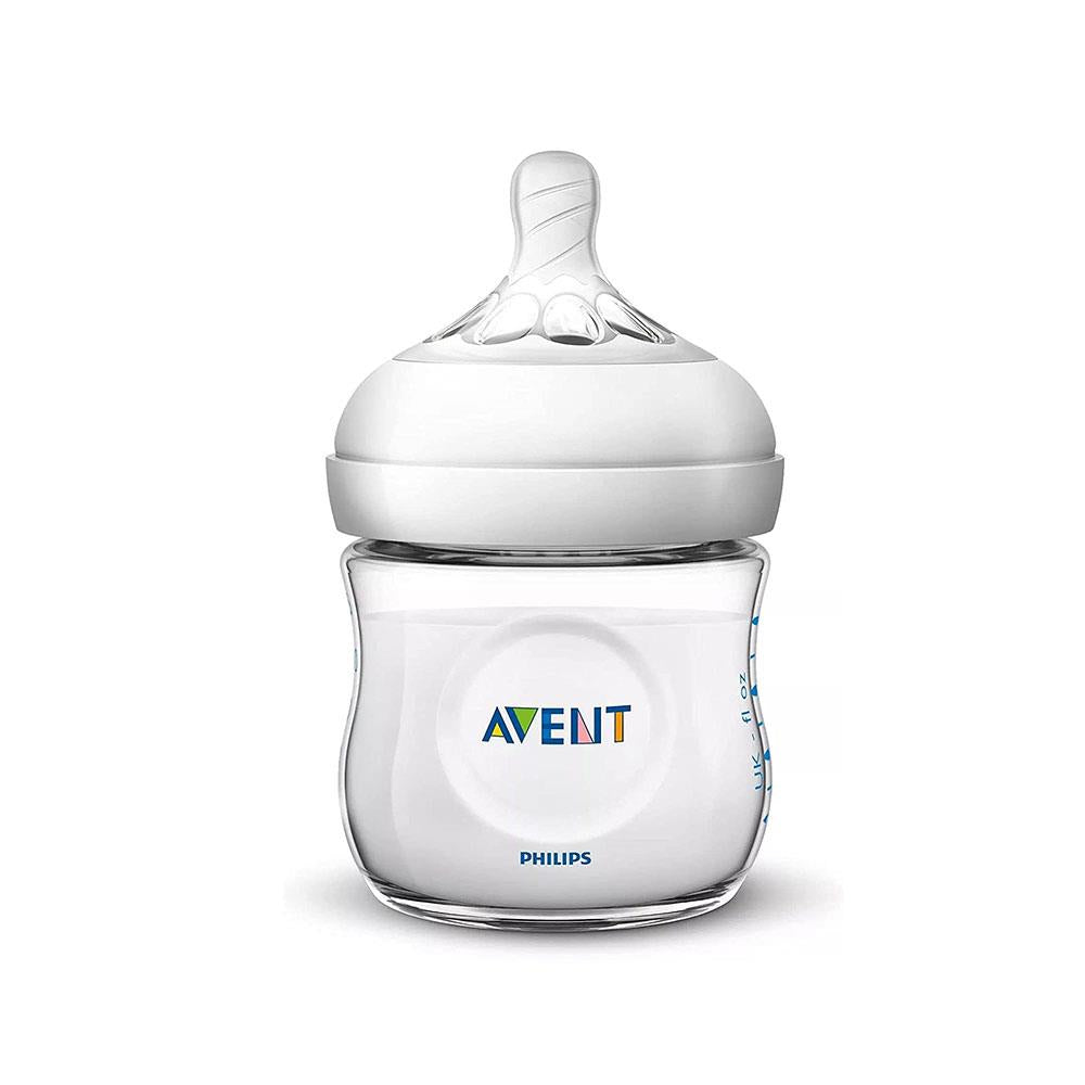 Philips Avent Natural Newborn Baby Feeding Bottle 2 x 125 ml/4oz 0-12 Months - Transparent Secondary image