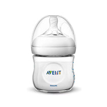 Philips Avent Natural Newborn Baby Feeding Bottle 2 x 125 ml/4oz 0-12 Months - Transparent