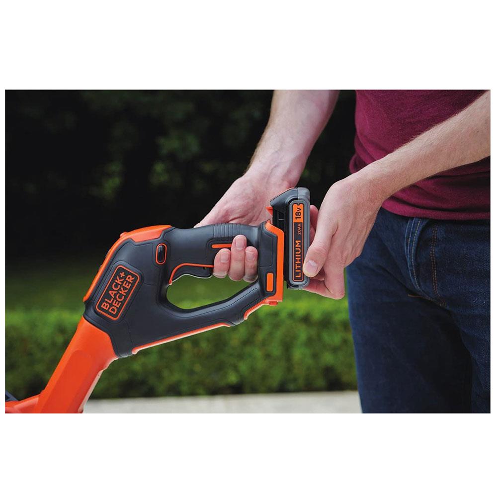 Black & Decker 18V Grass String Strimmer Bare Unit -  Black & Orange