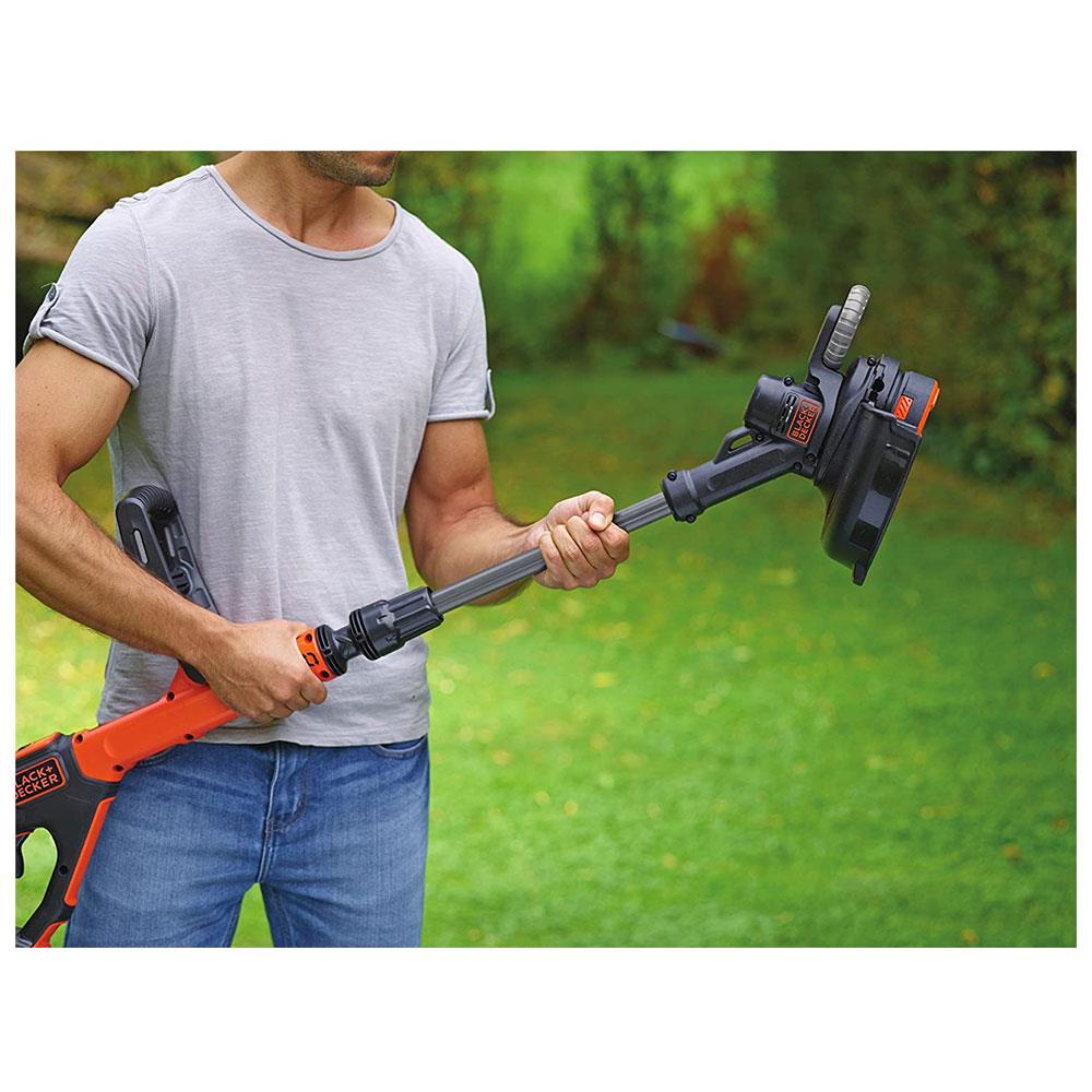 Black & Decker 18V Grass String Strimmer Bare Unit -  Black & Orange