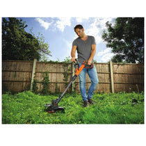 Black & Decker 18V Grass String Strimmer Bare Unit -  Black & Orange