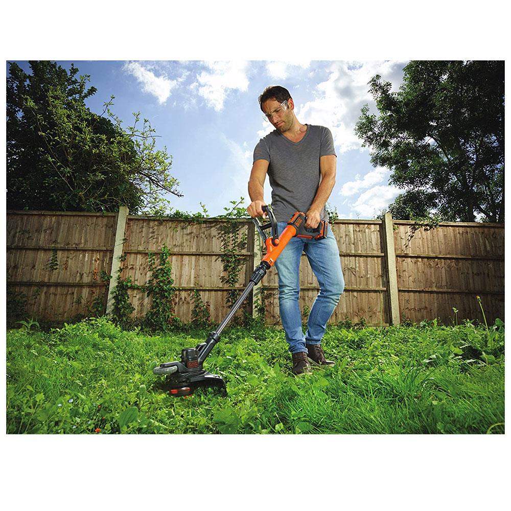 Black & Decker 18V Grass String Strimmer Bare Unit -  Black & Orange