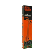 Black & Decker String Grass Trimmer Strimmer 25cm Bump Feed 350W - Red