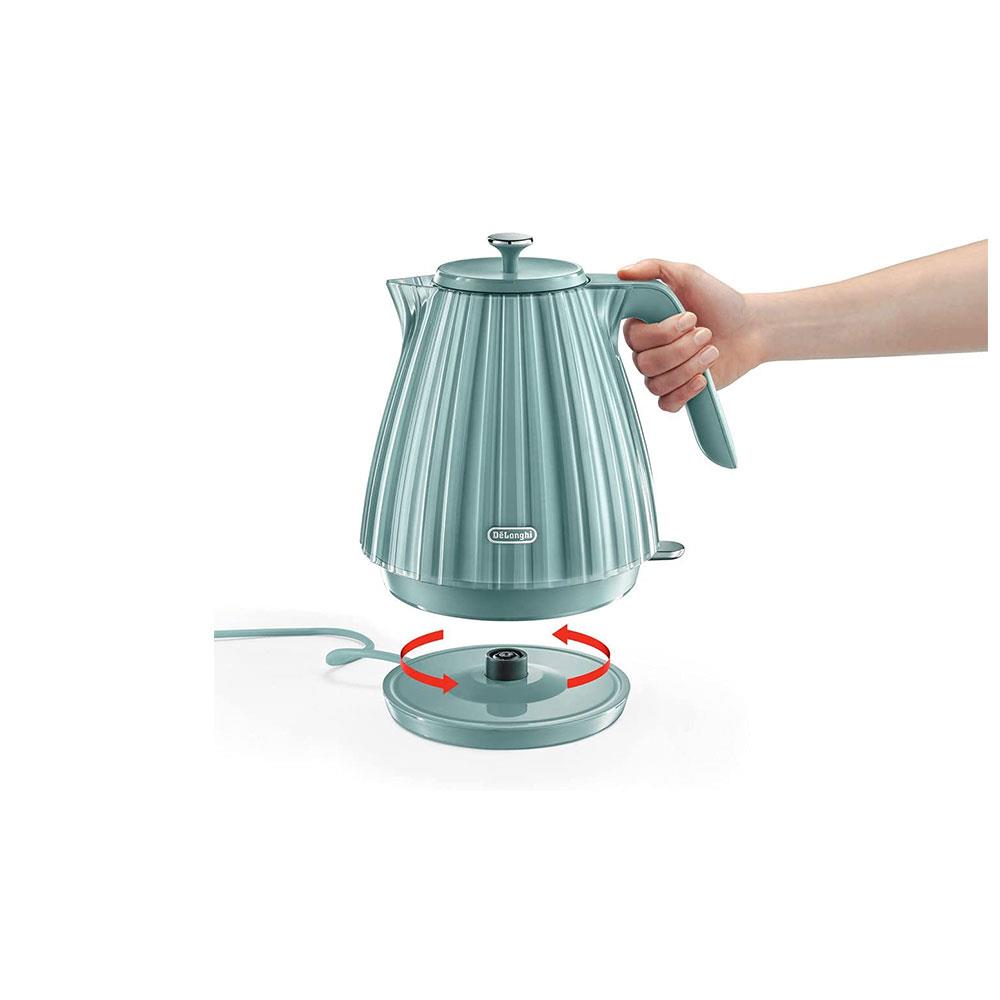 Delonghi Ballerina Electric Jug Kettle Plastic 3000 W 1.7 Litre - Green