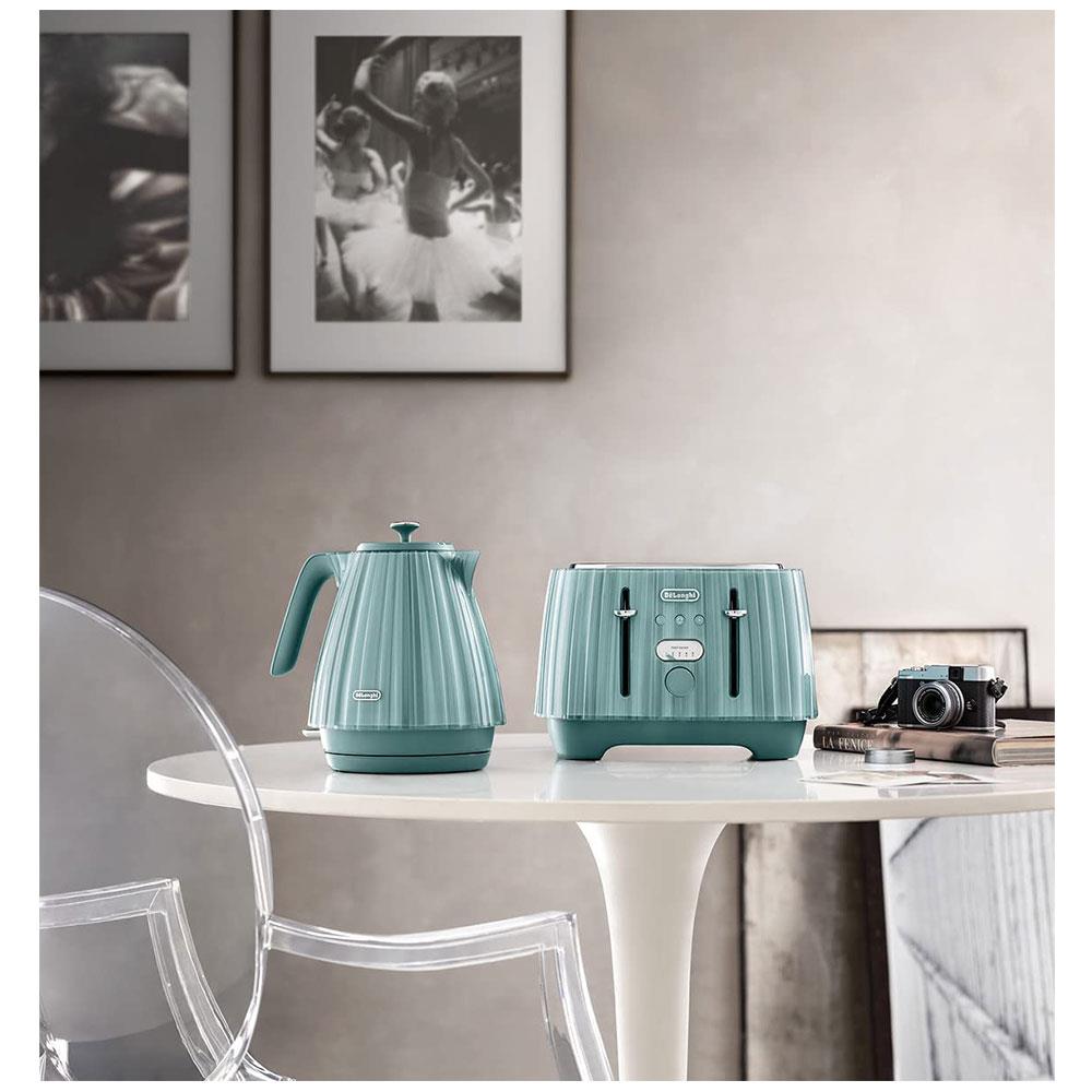 Delonghi Ballerina Electric Jug Kettle Plastic 3000 W 1.7 Litre - Green