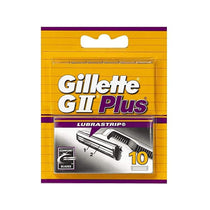 Gillette GII Plus Mens Razor Blades - 10 Refills