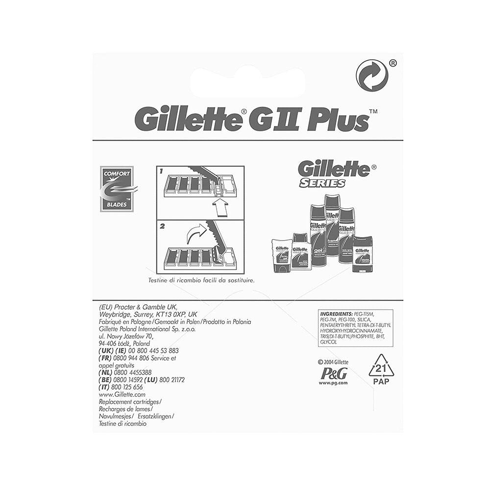 Gillette GII Plus Mens Razor Blades - 10 Refills Secondary image