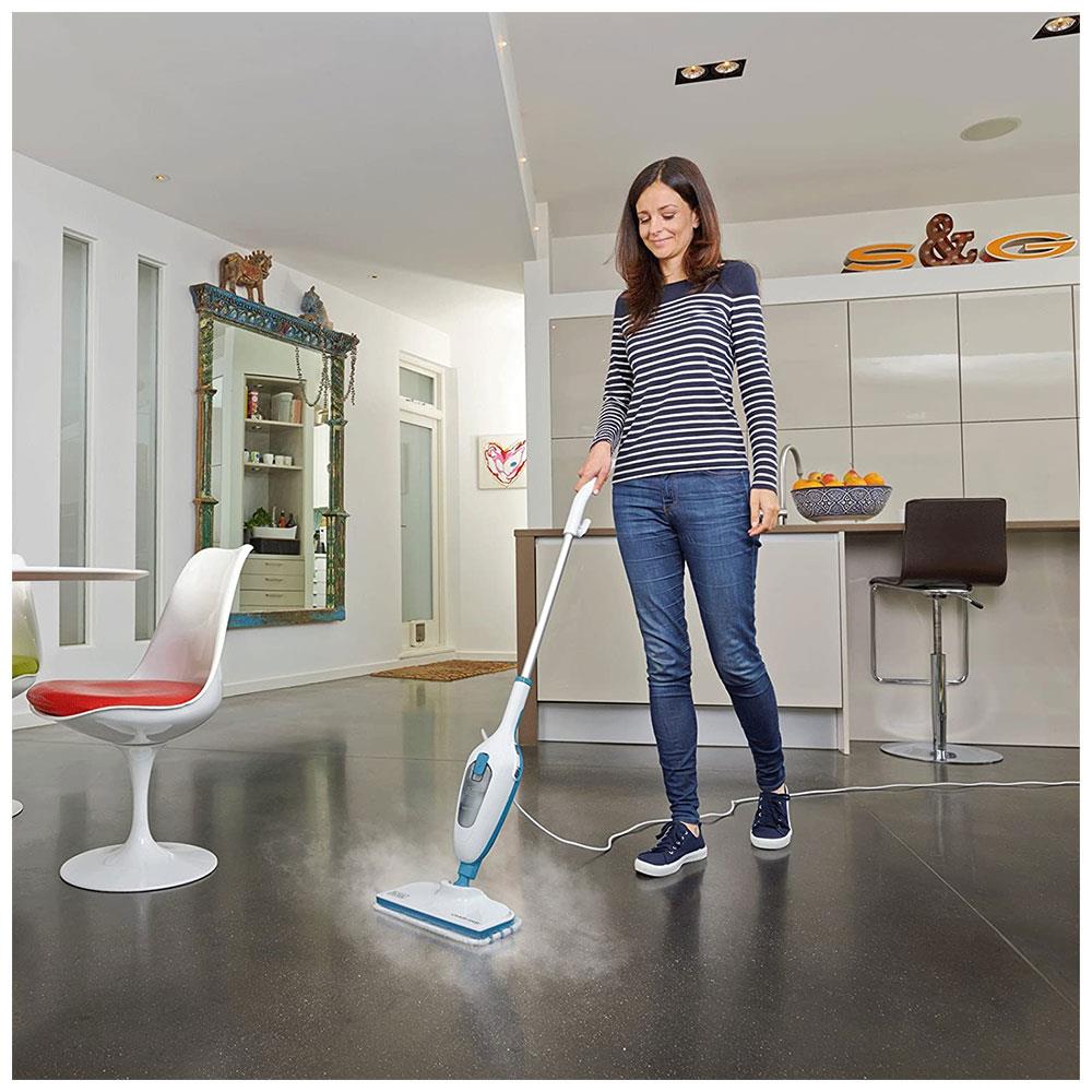 Black & Decker Basic Steam Mop All Sealed Hard Floors 1300W  380ml Tank Capacity 240V