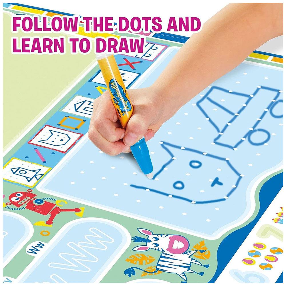 Tomy Aquadoodle My ABC Doodle Large Water Doodle Mat No Mess Colouring And Drawing Game - Multicolour