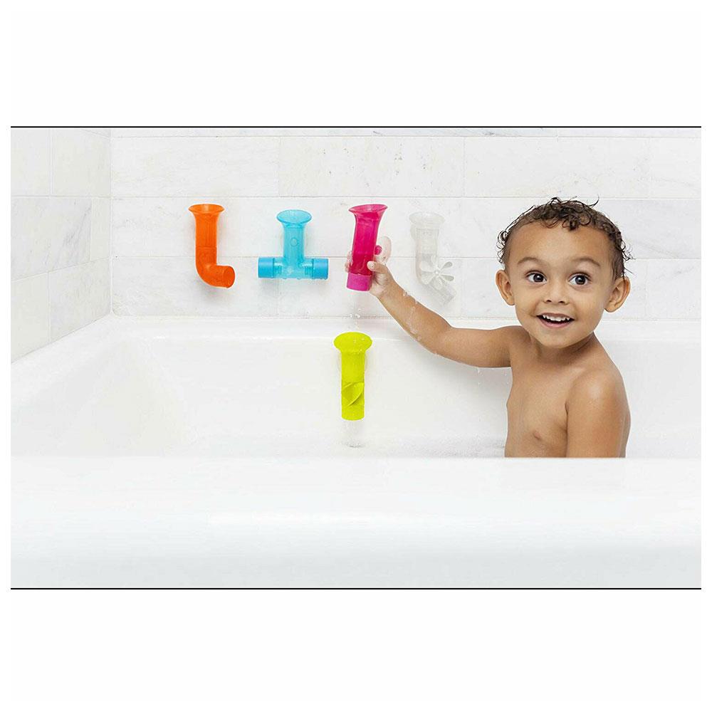 Tomy Boon PIPES Building Bath Toy Bath Accessories For Babies And Toddlers - Multicolour