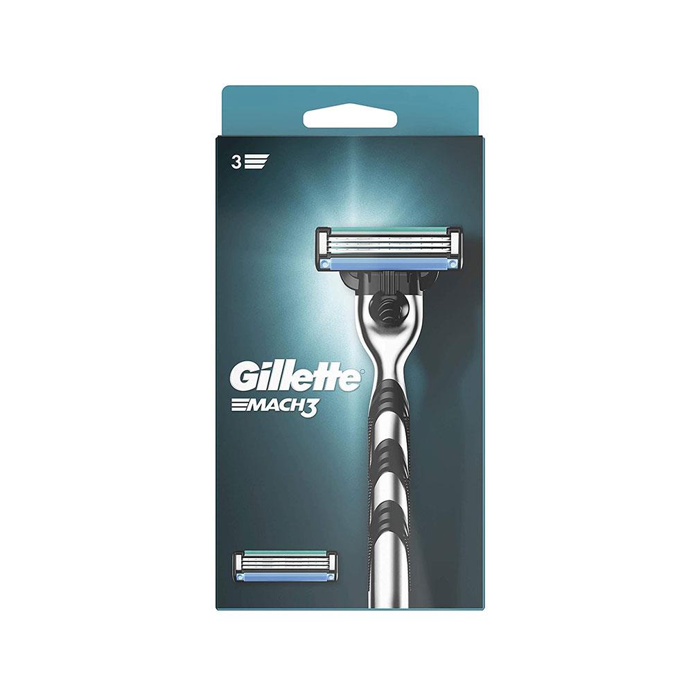 Gillette Mach3 Razor Plus 2 Blade Refills for Men