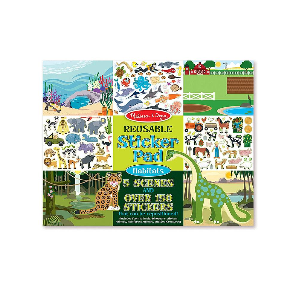 Melissa &Doug Habitats Reusable Sticker Pad (150 Stickers) Main image