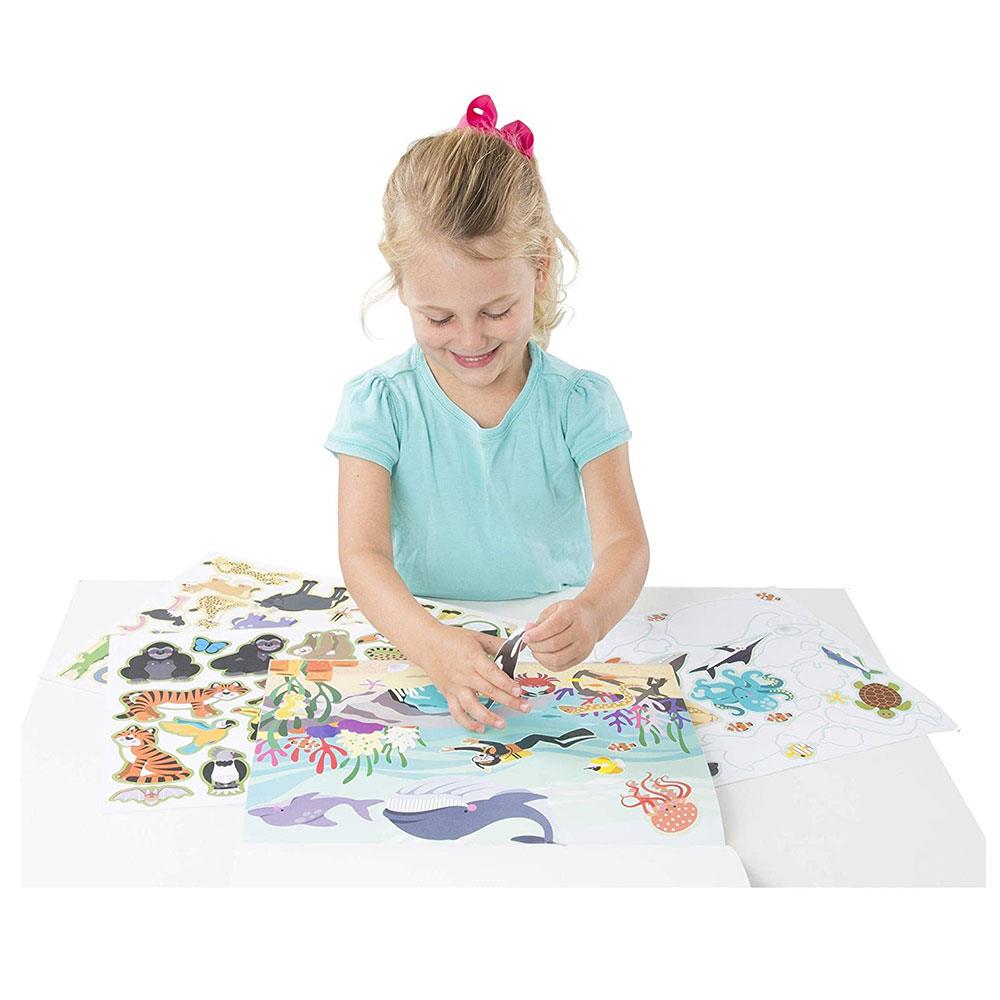 Melissa &Doug Habitats Reusable Sticker Pad (150 Stickers)