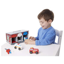 Melissa & Doug Keys & Cars Wooden Rescue Vehicle & Garage - Multicolor