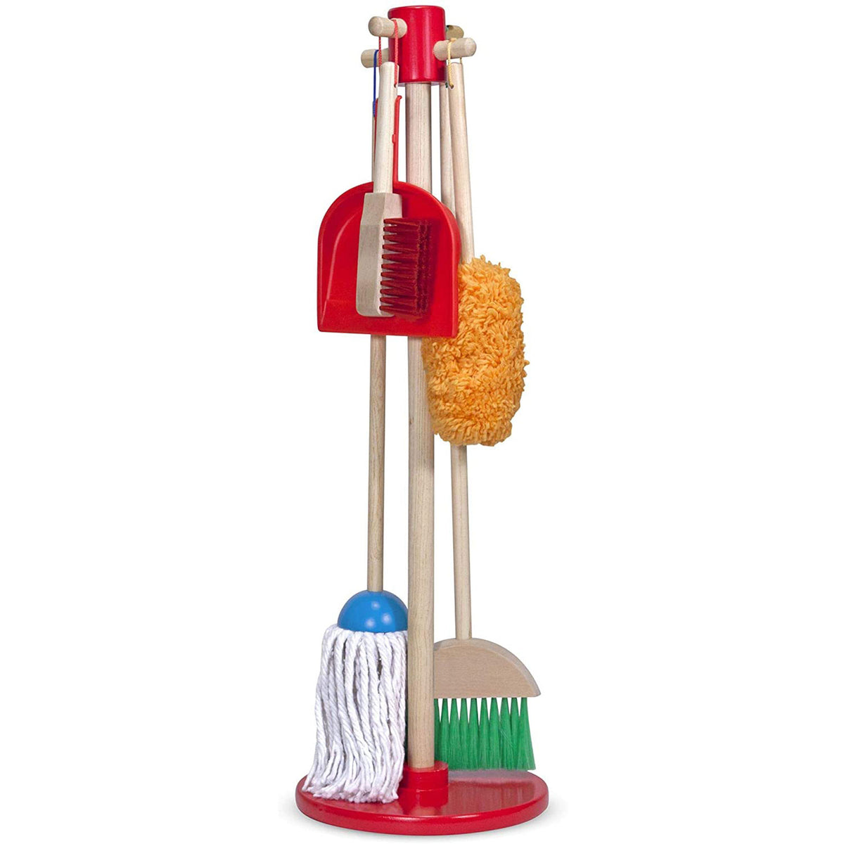 Melissa & Doug Let’s Play House! Dust! Sweep! Mop! 6 Piece Cleaning Set For Hours of Pretend Play - Multicolour Main image