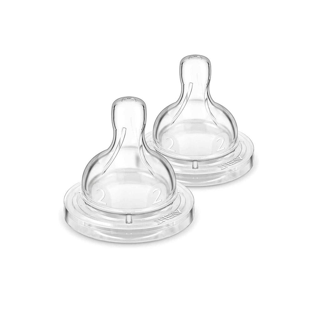 Philips Avent Classic Slow Flow Teats 2pk (1 month+) Main image