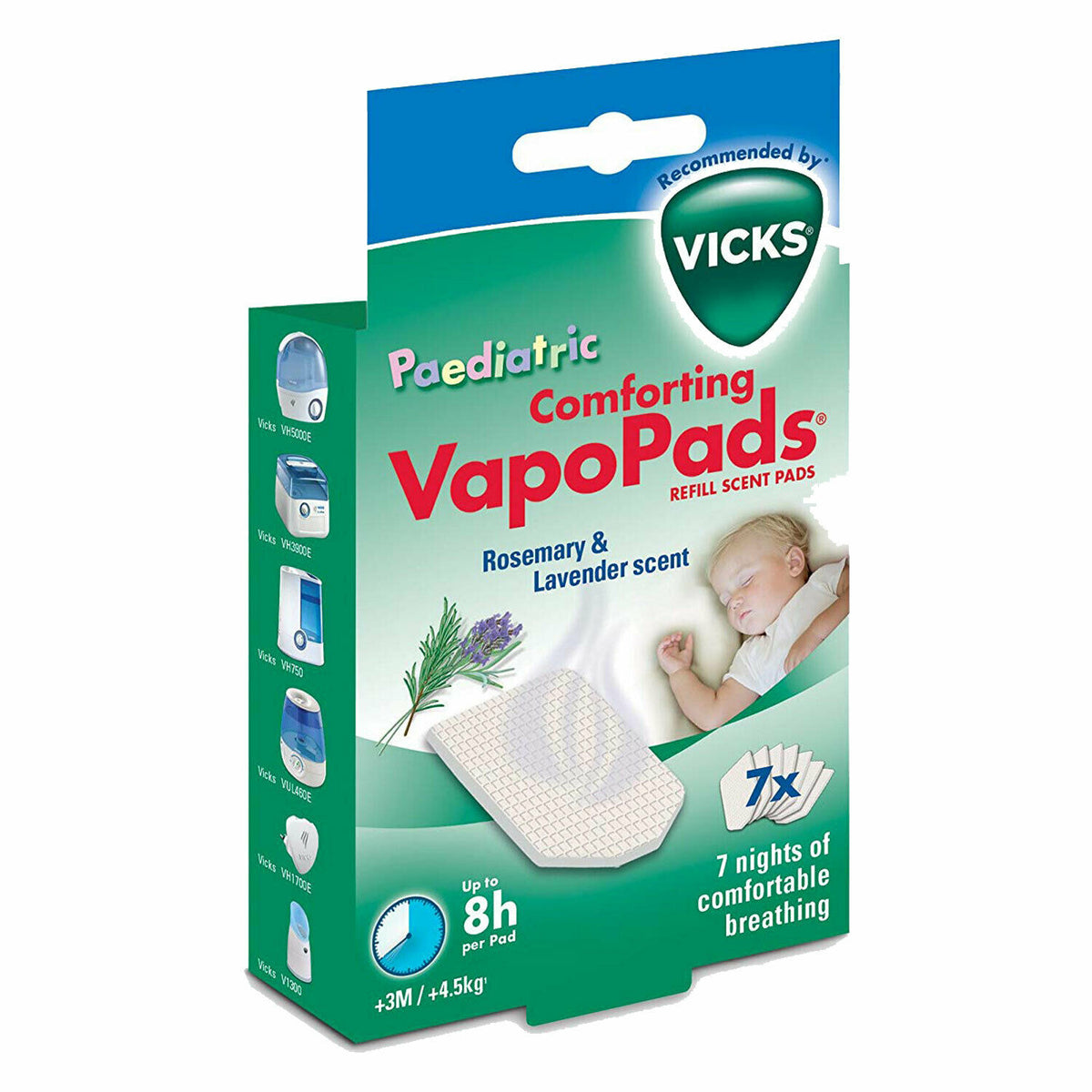 Vicks VBR7 Rosemary and Lavender VapoPads Refill - 7 Pack Main image