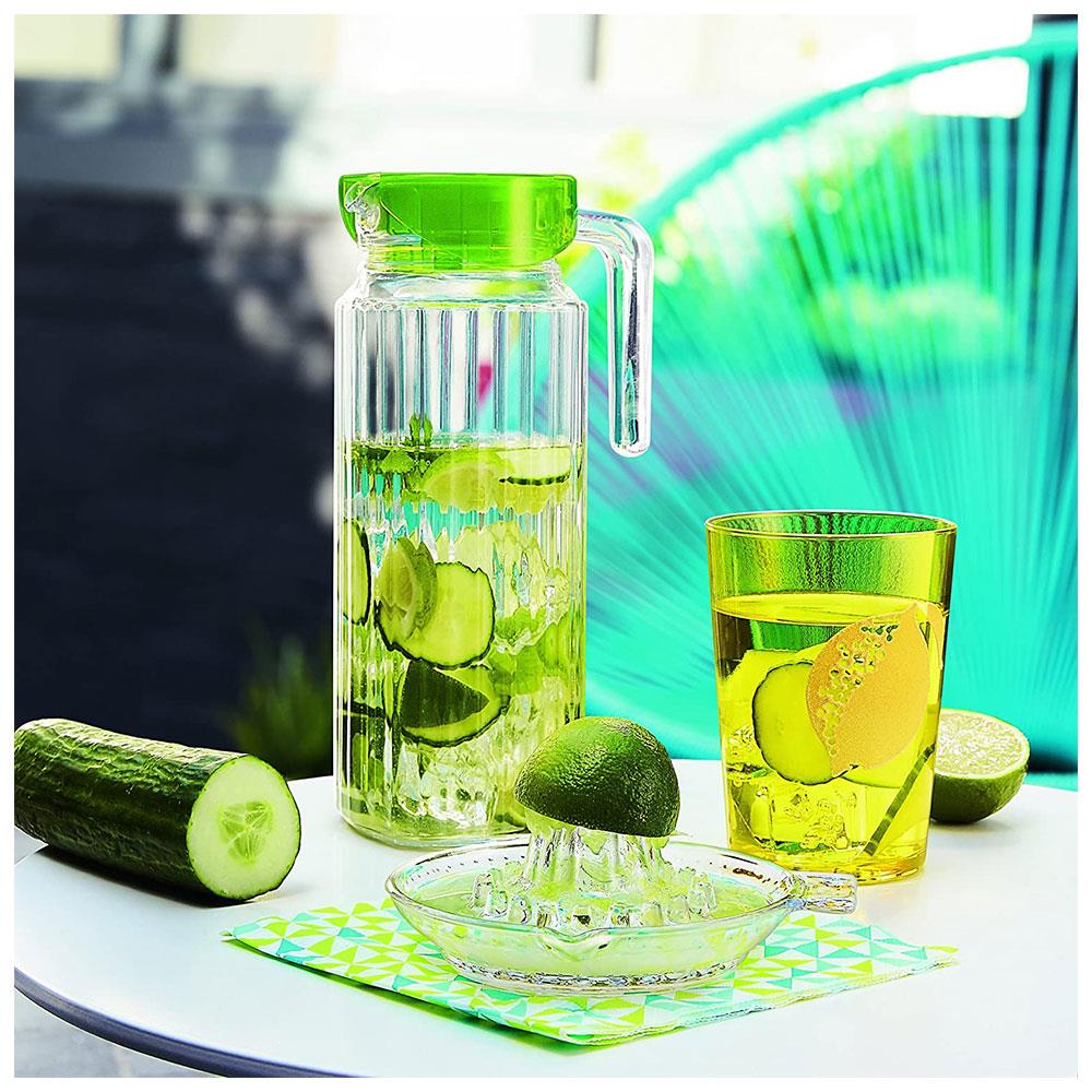 KitchenCraft Manual Citrus Juicer/Lemon Squeezer, Glass