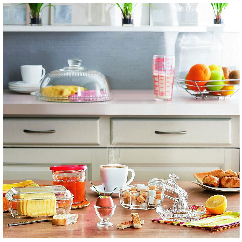 KitchenCraft Manual Citrus Juicer/Lemon Squeezer, Glass