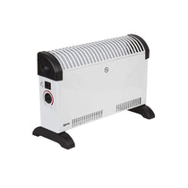 Igenix Portable Convector Heater With Adjustable Thermostat And 24 Hr Timer 3 Heat Settings 2000 W - White