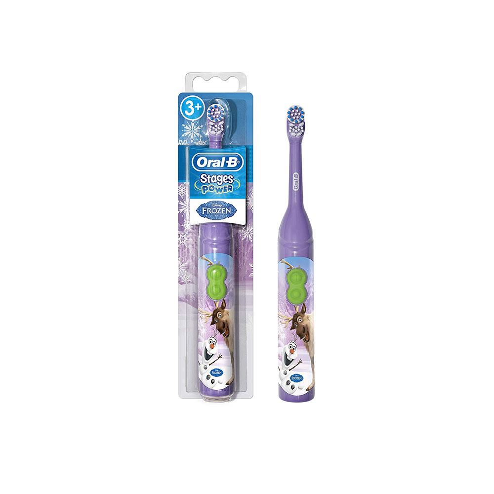 Oral B Stages Power Battery Operated Kids Electric Toothbrushes Featuring Disney Frozen Characters With Timer App Main image