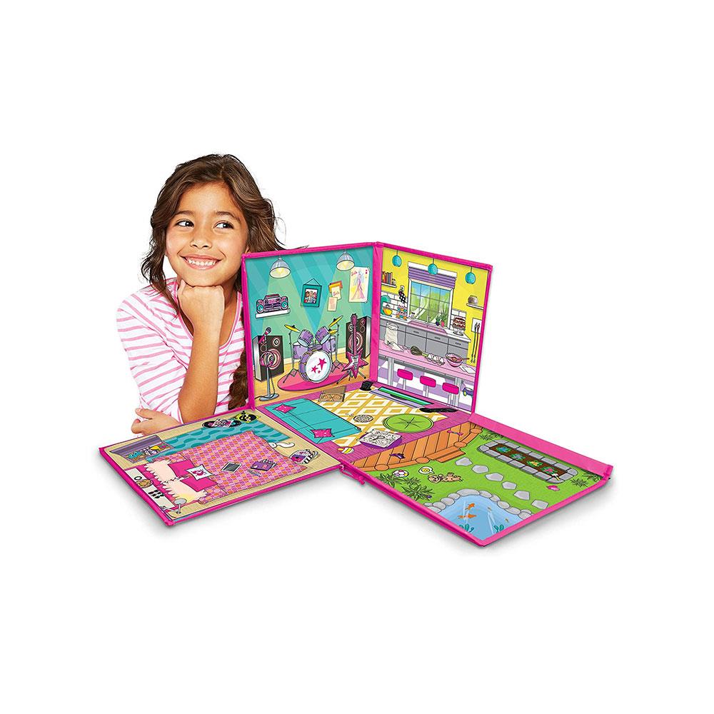Barbie Dream House Zip Bin And Playmat Square - Multicolour