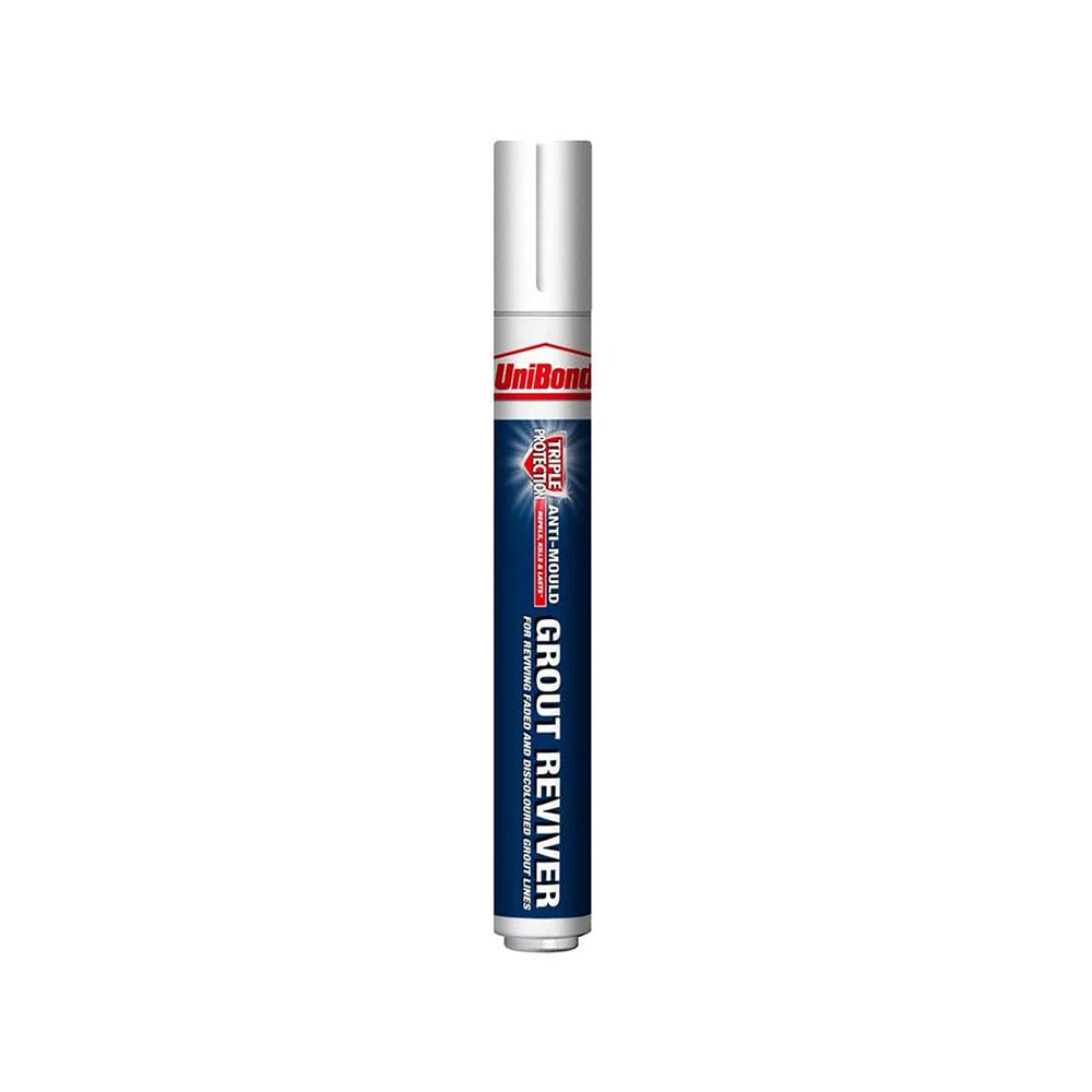 UniBond Anti-Mould Grout Reviver Pen For Reviving Faded And Discolored Grout Line - 7ml Secondary image
