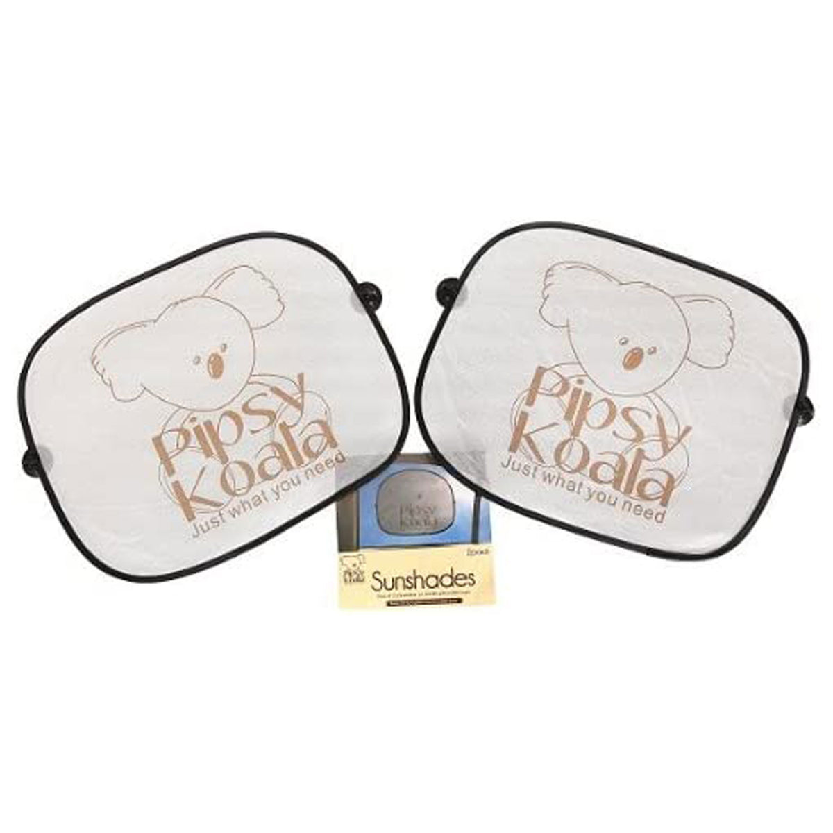 Pipsy Koala Car Sun Shade Universal Fit Baby Sun Protection 2 Pack Ultimate UV Protection for Kids