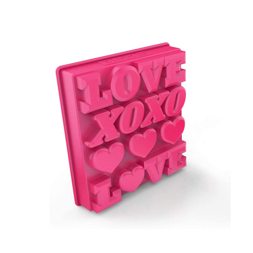 Zoku Love Ice Mold Tray - Set of 4 Phrase Ice Molds