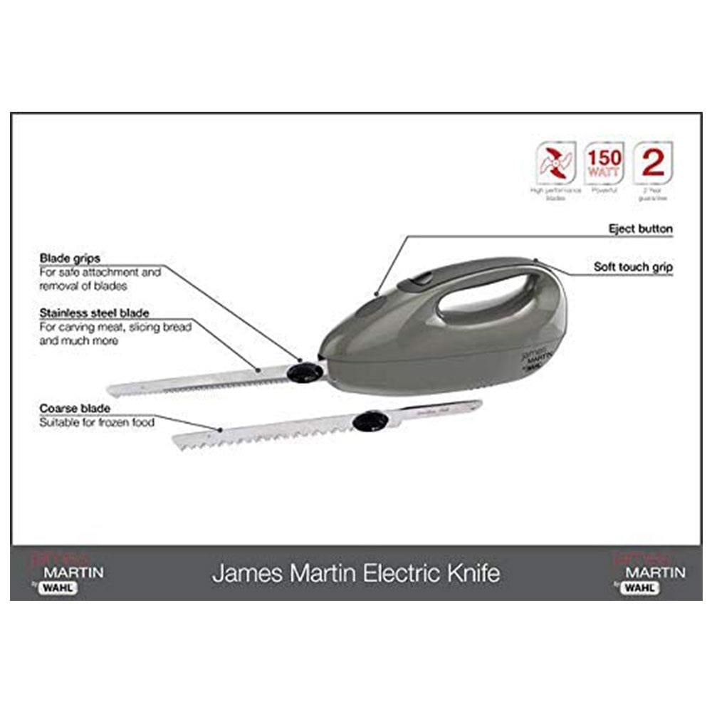Wahl James Martin Electric Knife 150W Standard And Coarse Blades