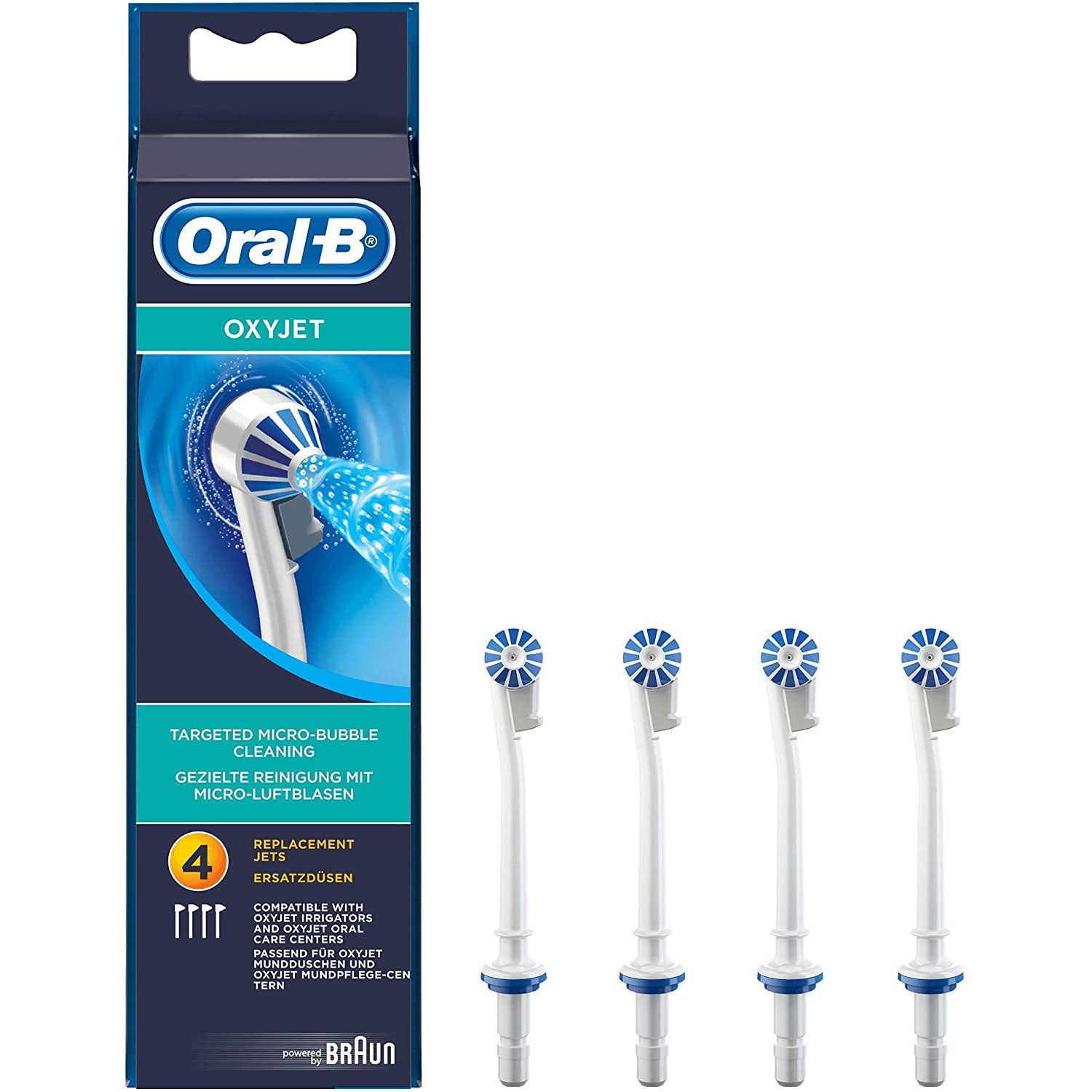 Oral-B OXYJET Replacement Jets (4pcs) - White Secondary image