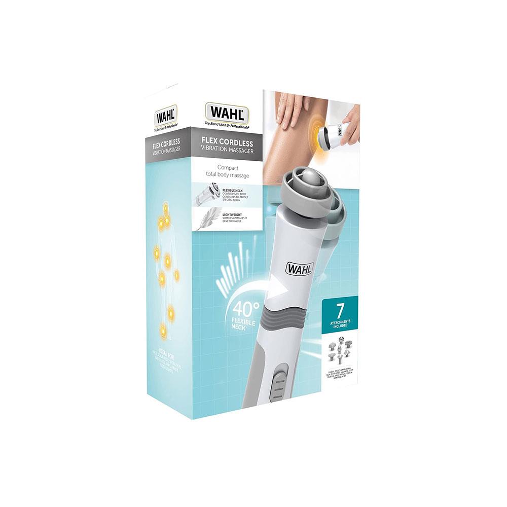 Wahl Flex Cordless Vibration Massager with 7 Attachments