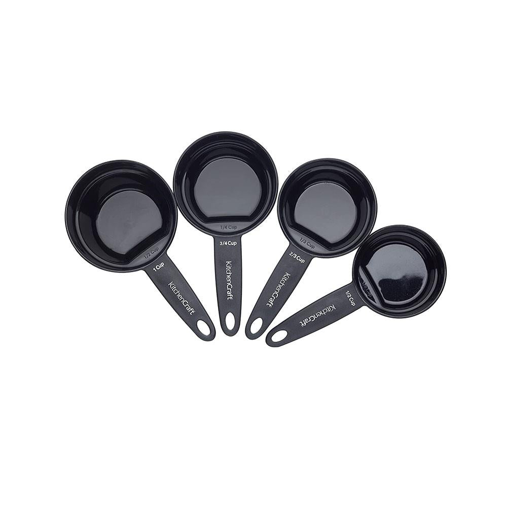 KitchenCraft Nesting Magnetic Set of 4 Measuring Cups - Black Secondary image