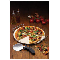 KitchenCraft World of Flavours Italian Pizza Stone Set - 2 Pieces