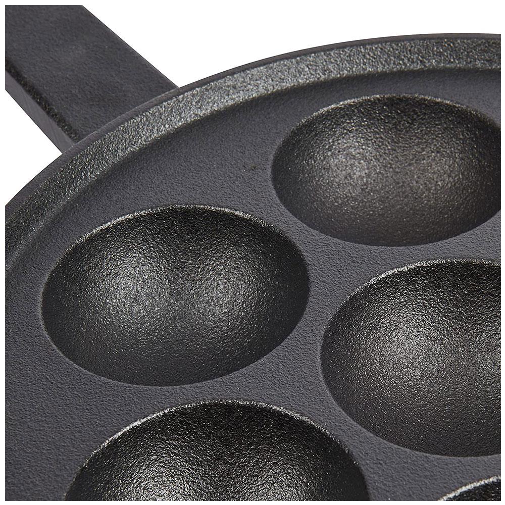 KitchenCraft Aebleskiver Cast Iron Danish Pancake Pan - 20.5cm