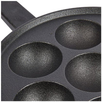 KitchenCraft Aebleskiver Cast Iron Danish Pancake Pan - 20.5cm