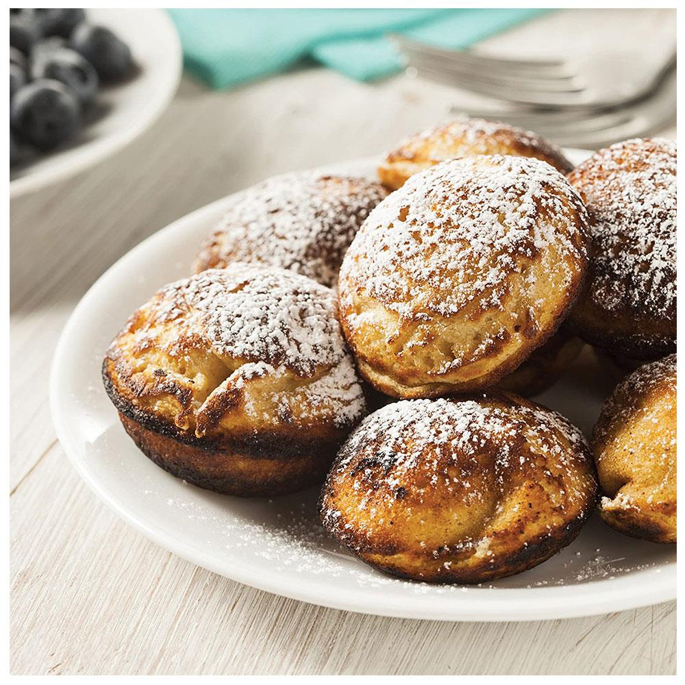 KitchenCraft Aebleskiver Cast Iron Danish Pancake Pan - 20.5cm