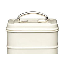 KitchenCraft Living Nostalgia Metal Tea Canister - Antique Cream