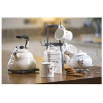 KitchenCraft Living Nostalgia Metal Tea Canister - Antique Cream