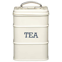 KitchenCraft Living Nostalgia Metal Tea Canister - Antique Cream