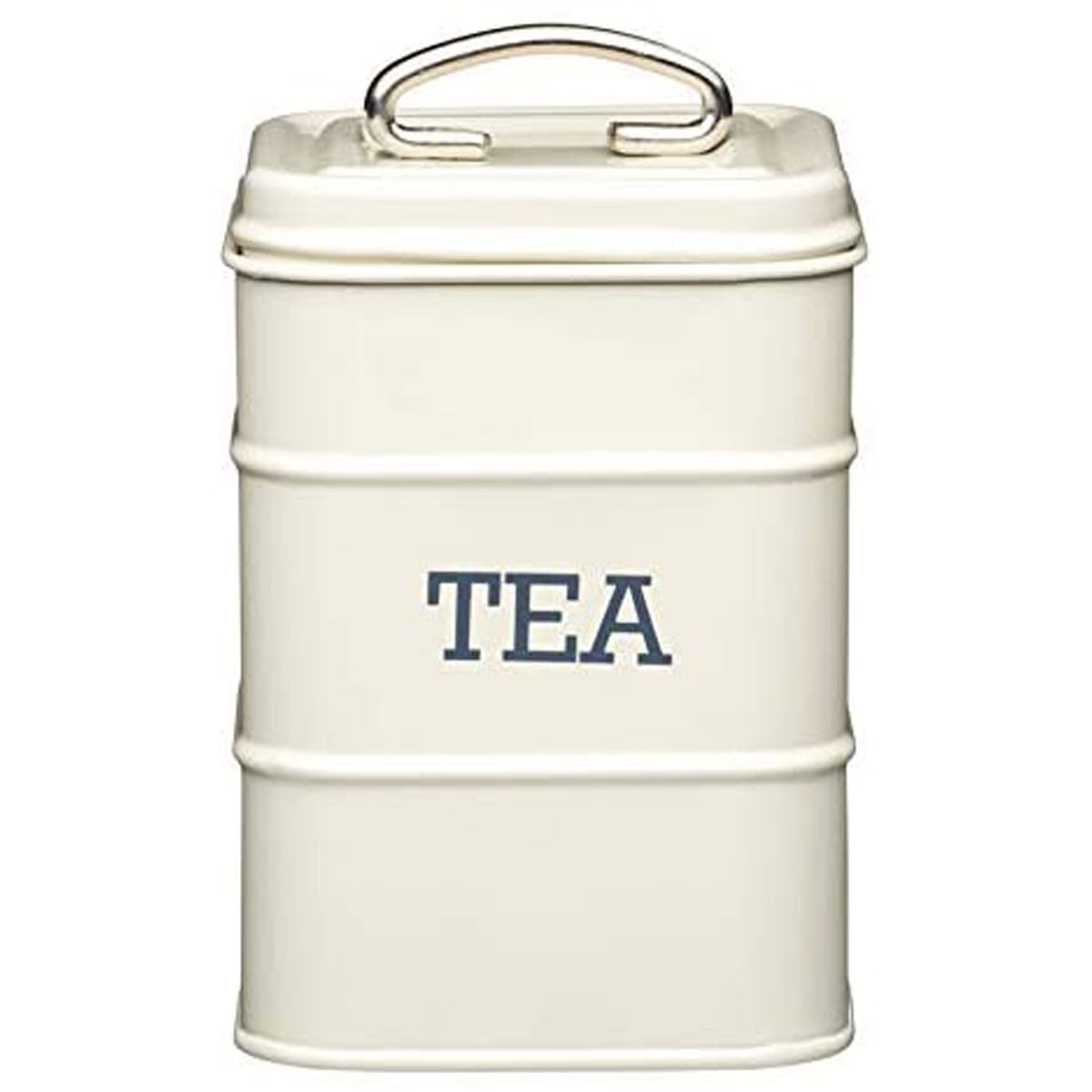 KitchenCraft Living Nostalgia Metal Tea Canister - Antique Cream