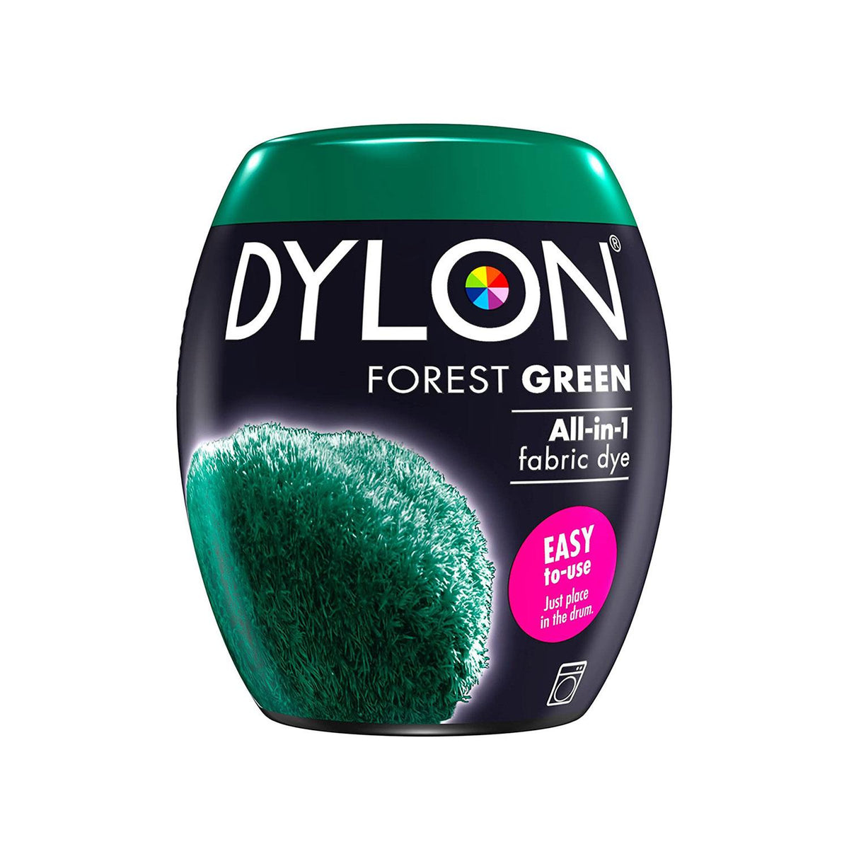 Dylon Machine Fabric Dye Pod For Clothes And Soft Furnishings 350g - Forest Green Main image