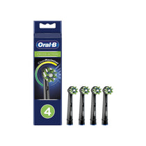 Oral B CrossAction 4 Replacement Toothbrush Head with CleanMaximiser Technology - Black Edition