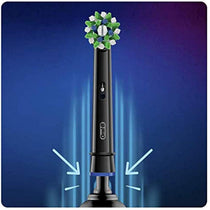 Oral B CrossAction 4 Replacement Toothbrush Head with CleanMaximiser Technology - Black Edition
