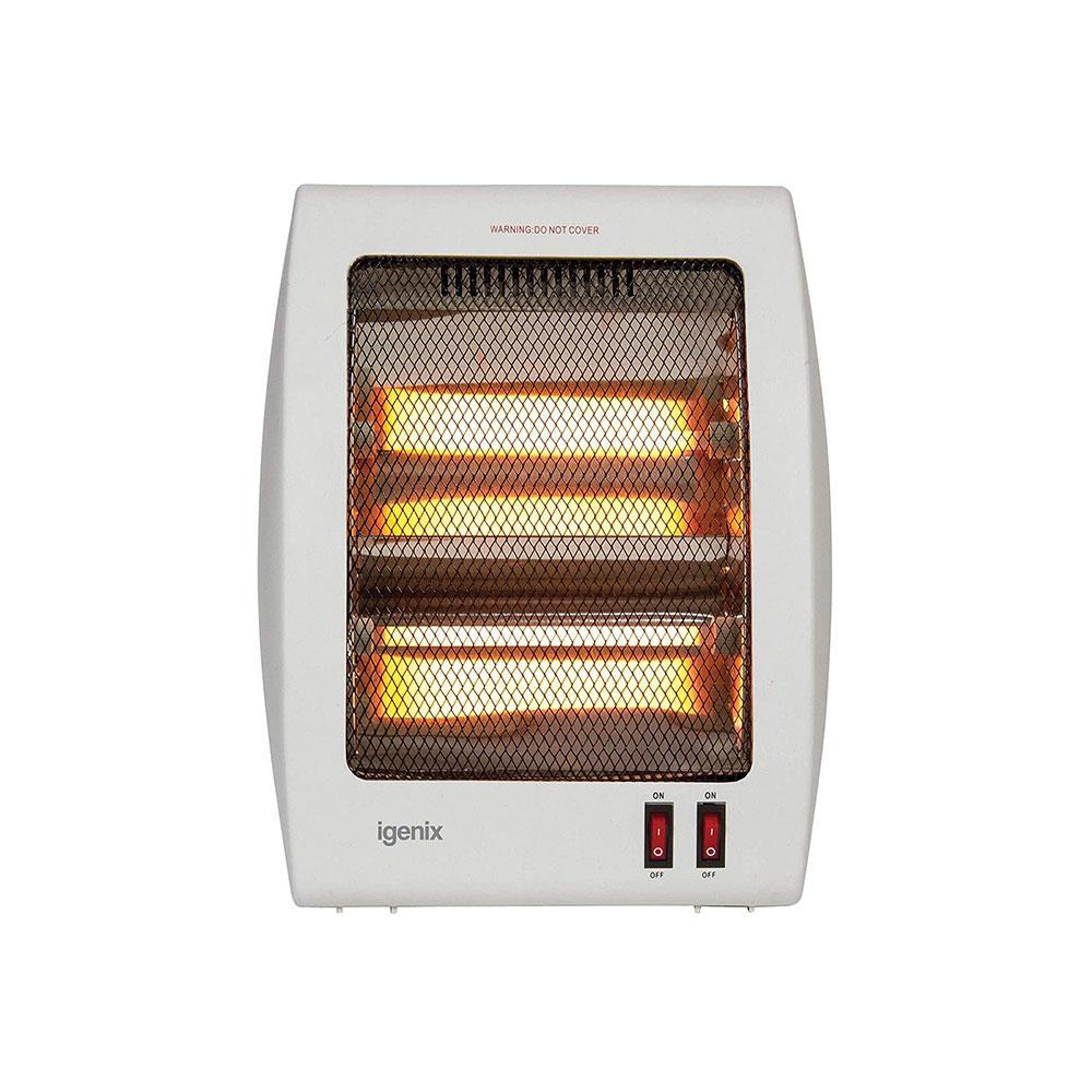 Igenix Portable Upright Halogen Electric Heater 2 Power Settings - 400W / 800W - White Secondary image