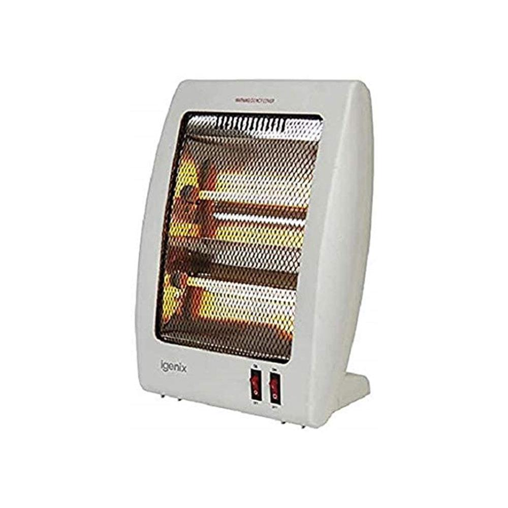 Igenix Portable Upright Halogen Electric Heater 2 Power Settings - 400W / 800W - White