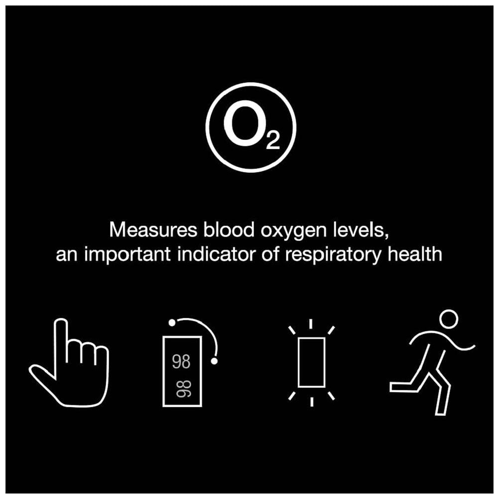 Braun Pulse Oximeter 1 Oxygen Saturation Blood Oxygen Levels Clinically Accurate Certified Medical Device - Black And White