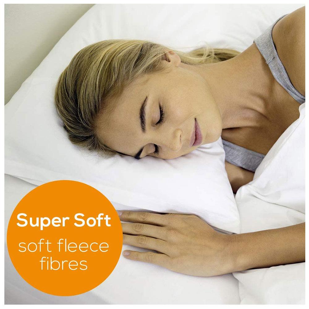 Beurer Ecologic+ Double Heated Underblanket With Elastic Straps Fleece 152cm x 122cm - White