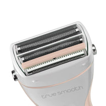 BaByliss True Smooth Wet And Dry Battery Lady Shaver Women Trimmer Hair Removal - White/Beige